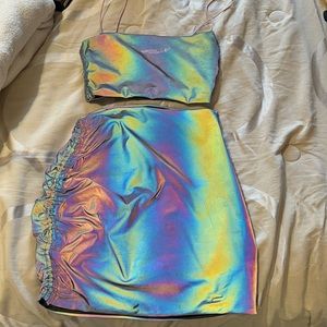 iridescent two piece set